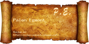 Palen Egmont névjegykártya